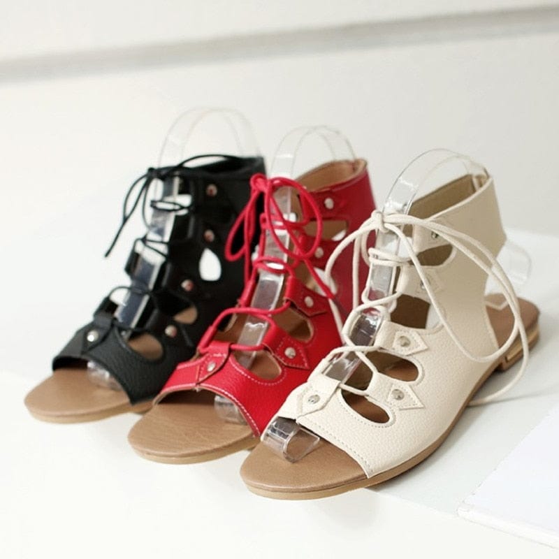Cap Point Roman Beach Croee Tied Women Sandals
