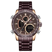 Load image into Gallery viewer, Cap Point Rose Gold Blue Steel Men Watch
