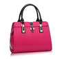 Cap Point Rose Red / 33cm X 24cm X 14cm Patent Luxury Brand PU Leather Crossbody Handbag