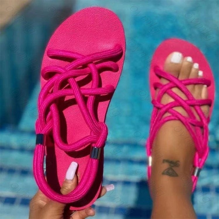 Cap Point rose Red / 5 Summer Outdoor Beach Flip-flop Sandals