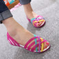 Cap Point Rosy Red / 9 Summer Candy Color Peep Toe Stappy Beach Rainbow Shoes