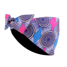 Load image into Gallery viewer, Cap Point Royal blue HPK African Print Stretch Bandana

