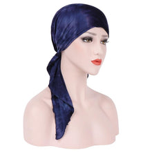 Load image into Gallery viewer, Cap Point Royal blue / One size fits all Barbara Fashion Print Headscarf
