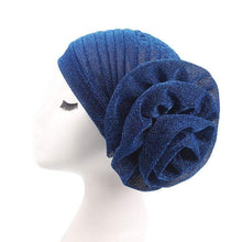 Load image into Gallery viewer, Cap Point Royal blue / One size fits all Glitter Elegant Head Scarf Headband
