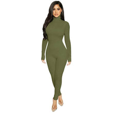 Load image into Gallery viewer, Cap Point S / green Jeannette Tassel Splicing Long Sleeve PU Jumpsuit
