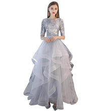 Load image into Gallery viewer, Cap Point Salome Fashion Banquet French Sequins Long Dress
