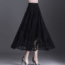 Load image into Gallery viewer, Cap Point Schomie Lace Big Swing Gauze Hollow Pleated Skirt
