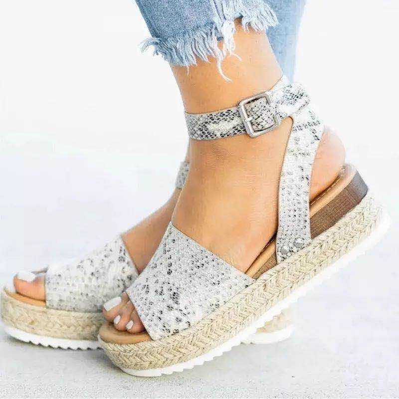 Cap Point Serpentine / 5 Olix Summer Shoes Flip Flop Wedges Platform Sandals
