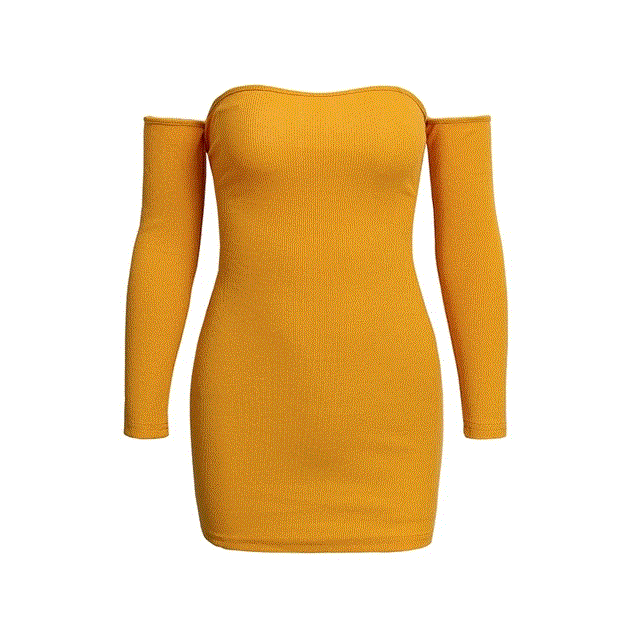 Cap Point Sexy Lace Up Off Shoulder Mini Dress