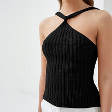 Load image into Gallery viewer, Cap Point Sexy Summer Sleevless Slim Fit Knitted Backless Bandage Crop Top
