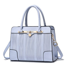 Load image into Gallery viewer, Cap Point Sky blue / 30x14x23cm Denise Leather High Quality Trunk Shoulder Tote Bag
