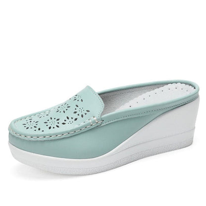 Cap Point sky blue / 4 Holande Elegant Wedge Flip Flops