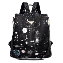 Load image into Gallery viewer, Cap Point Starry sky / One size Denise Multifunctional Anti-theft Large Capacity Travel Oxford Shoulder Backpack
