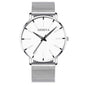 Cap Point Steel silver Geneva Men Elegant Watch