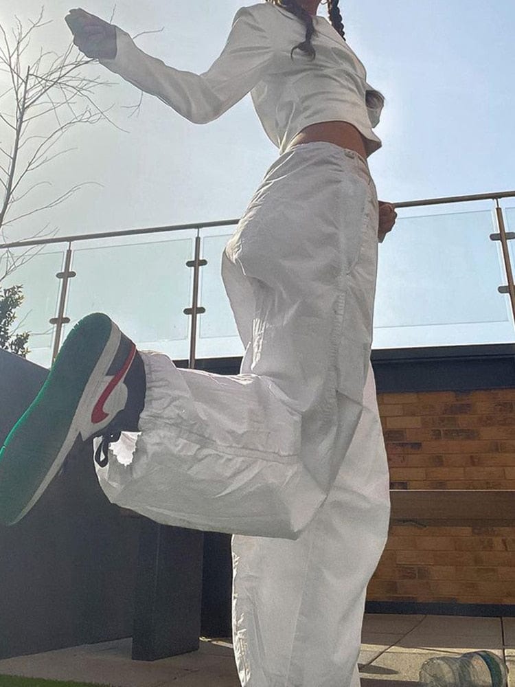 Cap Point Streetwear Joggers Loose Wide Leg Punk Sweatpants