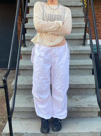 Cap Point Streetwear Joggers Loose Wide Leg Punk Sweatpants