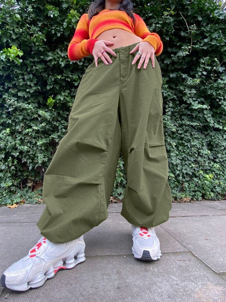 Cap Point Streetwear Joggers Loose Wide Leg Punk Sweatpants