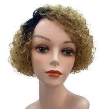 Load image into Gallery viewer, Cap Point Style 2 / Blonde / 6 inches Dina Short Afro Kinky Curly Pixie Cut Human Hair Wigs
