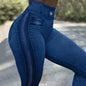 Cap Point style3-dark blue / S / China High Waist Seamless Denim Sports Leggings