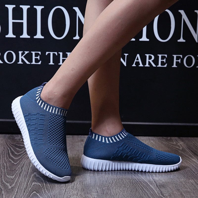 Cap Point Summer Slip on Soft Bottom Running Breathable Mesh Flat Sneakers