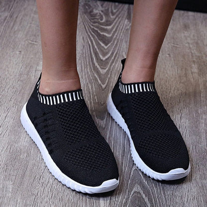 Cap Point Summer Slip on Soft Bottom Running Breathable Mesh Flat Sneakers