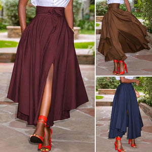 Cap Point Summer Vintage Long Maxi High Waist Skirt
