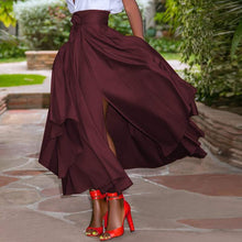 Load image into Gallery viewer, Cap Point Summer Vintage Long Maxi High Waist Skirt
