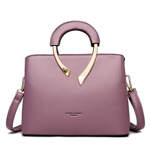 Load image into Gallery viewer, Cap Point Taro purple / One size Denise High Quality Leather Crossbody Shoulder Tote Bag

