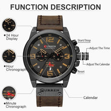 Load image into Gallery viewer, Cap Point Top Brand Luxury Waterproof Sport Wrist Watch Chronograph Mens Watch
