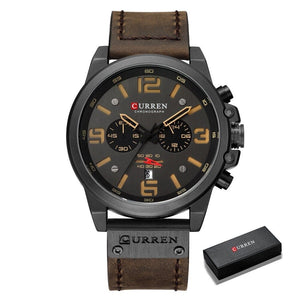 Cap Point Top Brand Luxury Waterproof Sport Wrist Watch Chronograph Mens Watch