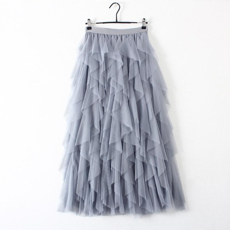 Cap Point Tutu Tulle Long Maxi Skirt