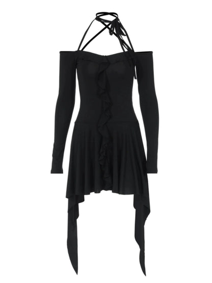 Cap Point Valeria Pure Desire Asymmetrical Design Halterneck Dress