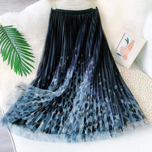 Load image into Gallery viewer, Cap Point Vintage 3 Layers Mesh Long Pleated Skirt
