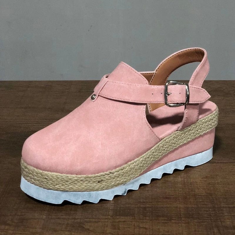 Cap Point Vintage Flat Platform Fashion Comfortable Sandals