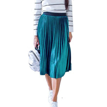 Load image into Gallery viewer, Cap Point Vintage Velvet High Waisted Elegant Pleated Skirt
