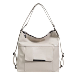 Cap Point White 3 In 1 Bag Soft Leather Sac Bagpack Luxury Handbag