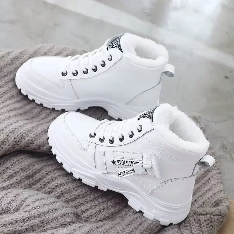 Cap Point white / 4.5 Gladys Lace Up Waterproof Snow Ankle Boots