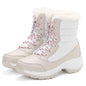 Cap Point white / 4.5 Women Waterproof Snow Boots  With Thick Fur