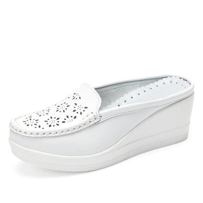 Cap Point white / 4 Holande Elegant Wedge Flip Flops