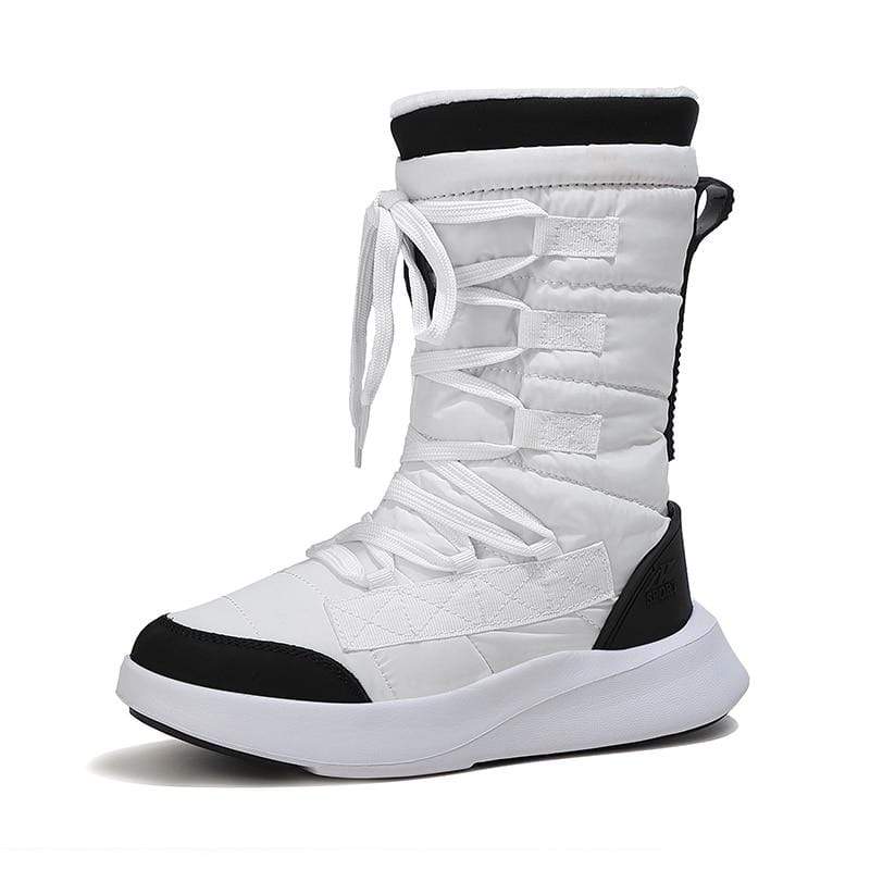 Cap Point White / 5.5 Women's Round Toe Mid-Calf Winter Boots