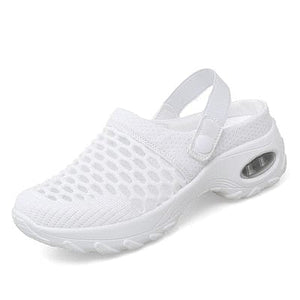 Cap Point white / 5 Janice Comfort Women's Breathable Mesh Platform Summer Shoes