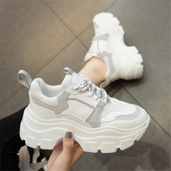 Cap Point white / 5 Mira Height Increasing Chunky Breathable sneakers