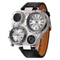 Cap Point white Gabriel Men's Decorative Compass Wrist Watch