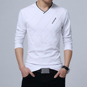 Cap Point white / M Cody Long Stylish Men T-shirt