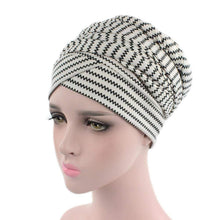 Load image into Gallery viewer, Cap Point White New Cotton Scarf Wrapped Head Turban

