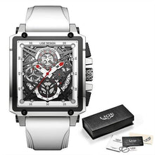 Load image into Gallery viewer, Cap Point White / One size Red Flame Montre Homme
