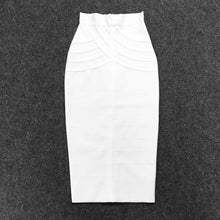 Charger l&#39;image dans la galerie, Cap Point White / S Belline Bandage Vintage Summer Midi Skirt
