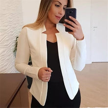 Load image into Gallery viewer, Cap Point White / S Elegant Long Sleeve Blazer for Office Ladies
