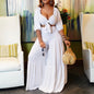 Cap Point White / S Kristine Oversized 2 Piece Loose Wide Leg Pants Fashion Off Shoulder Crop Top