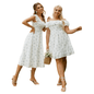 Cap Point White / XL Malia Plus Size Boho slash neck floral summer dress